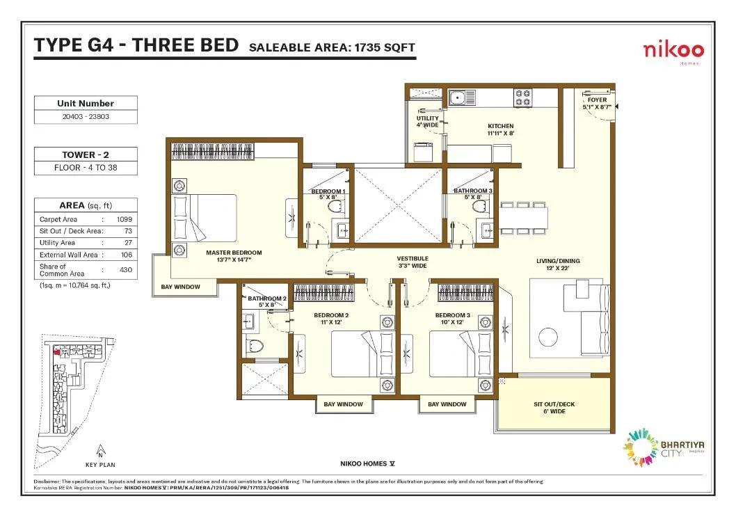Nikoo Homes 5 Phase 2 apartments