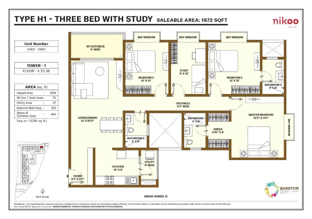Nikoo Homes 5 Phase 2 apartments