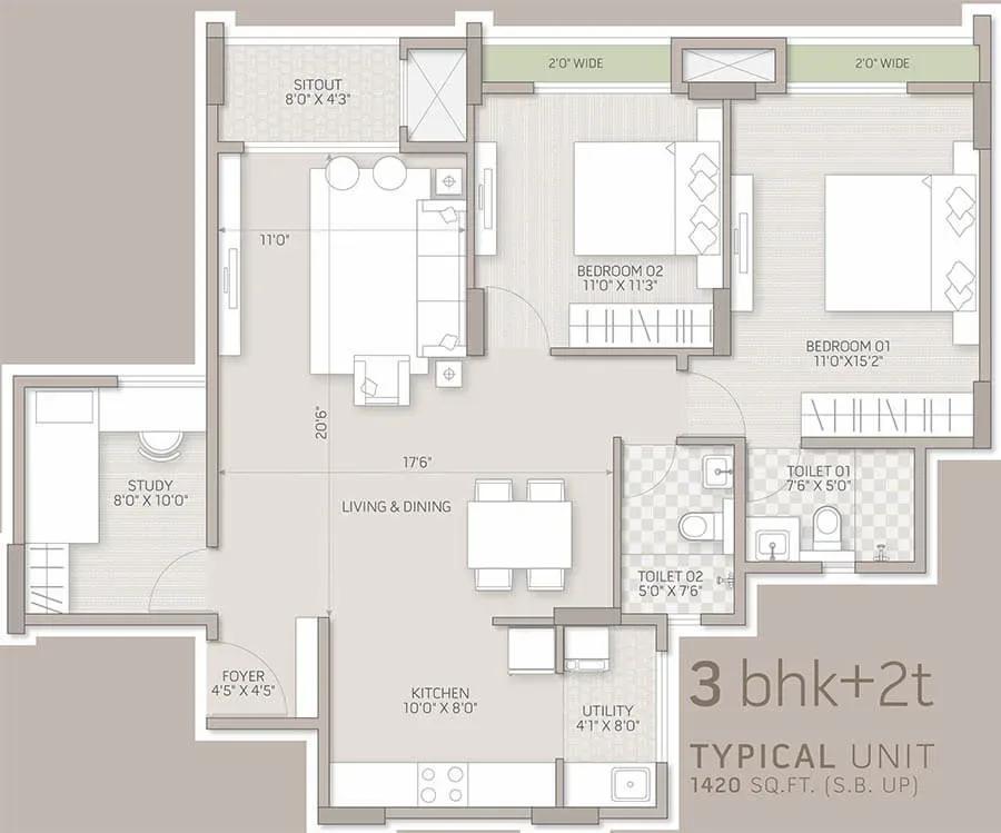 Orchid Salisbury floor plan