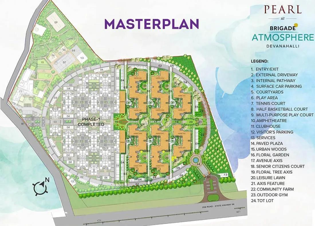 Brigade Atmosphere Pearl master plan