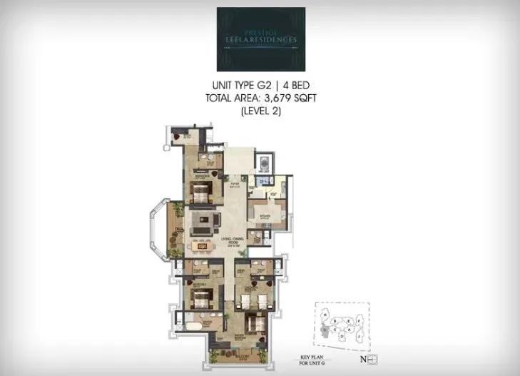 Prestige Leela Residences apartments