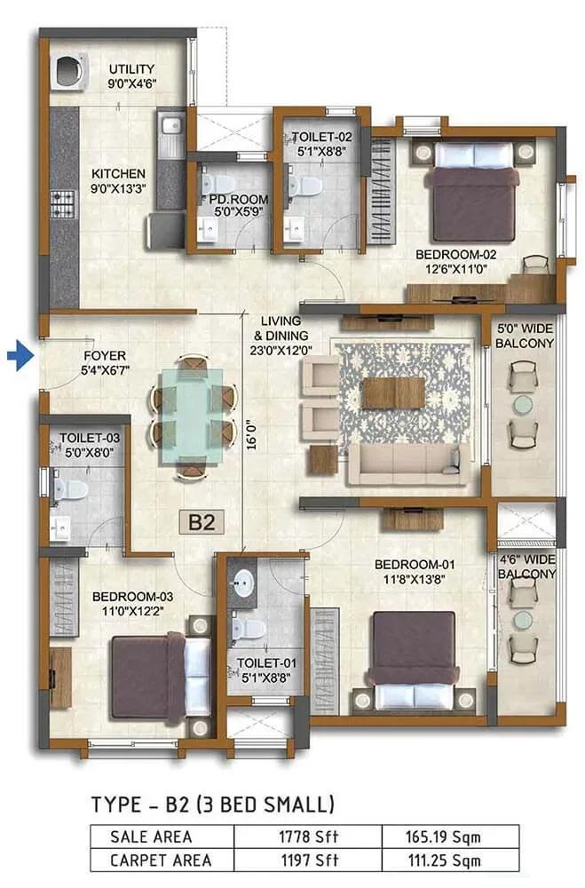 Prestige Waterford apartments