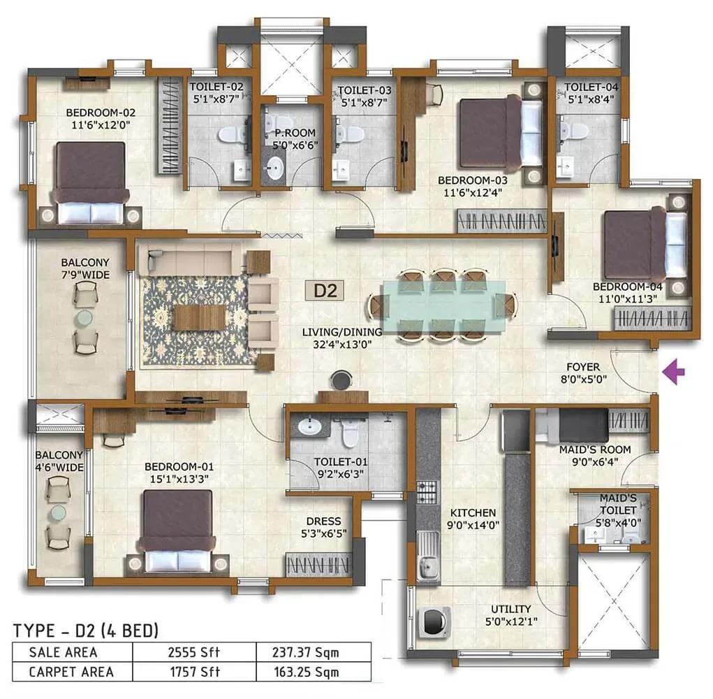 Prestige Waterford apartments