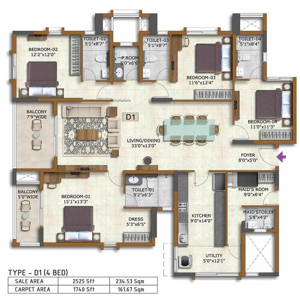 Prestige Waterford apartments