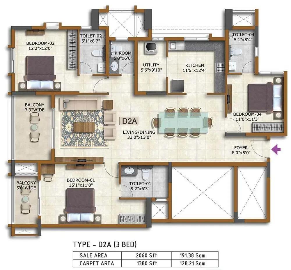 Prestige Waterford apartments
