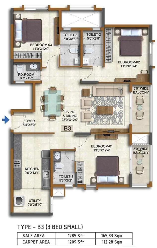 Prestige Waterford apartments