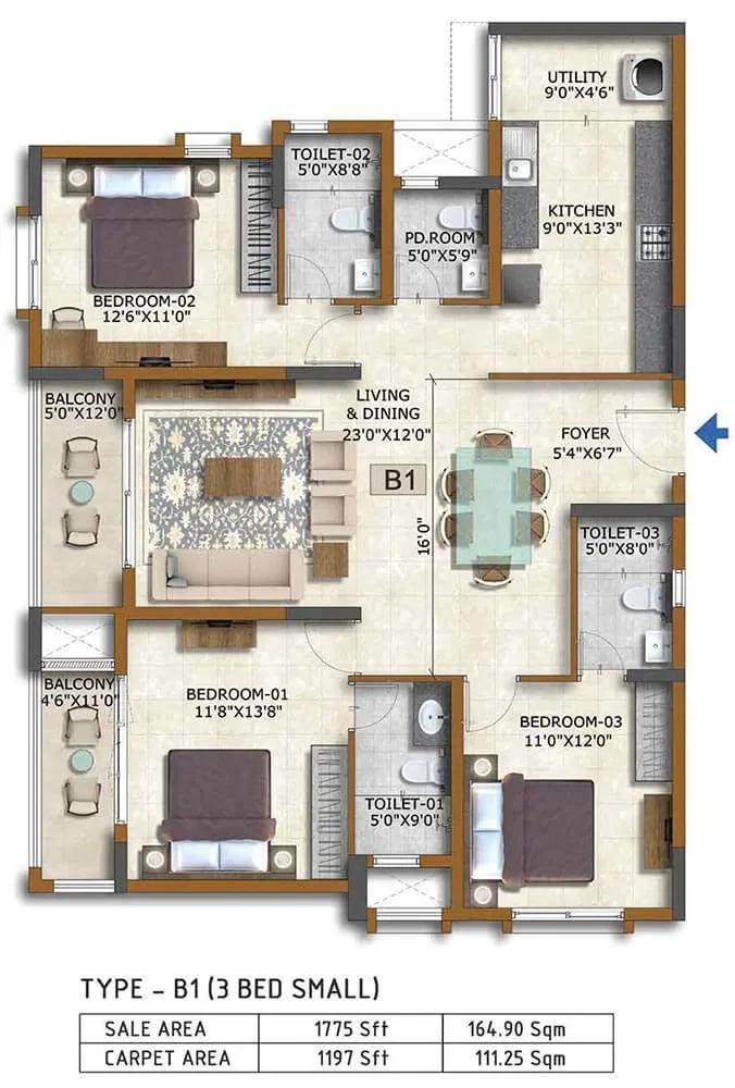 Prestige Waterford apartments