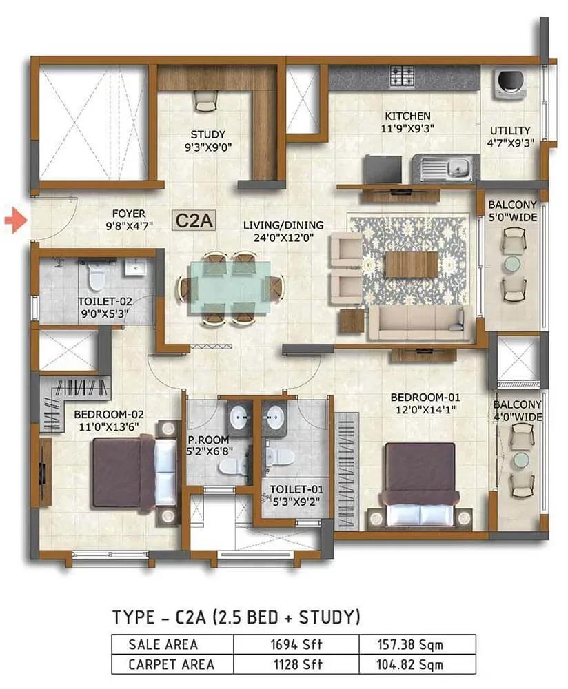 Prestige Waterford apartments