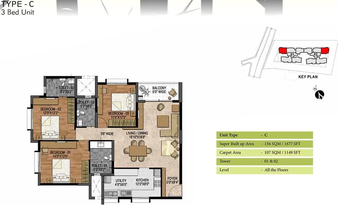 Prestige Woodland Park apartments