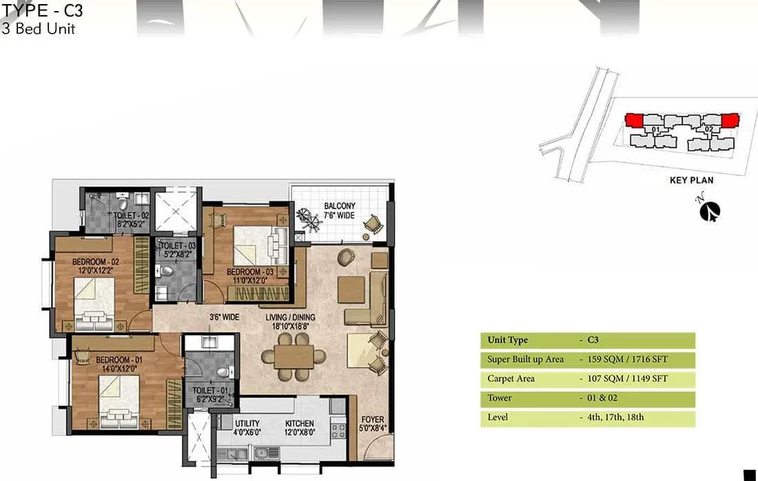 Prestige Woodland Park apartments