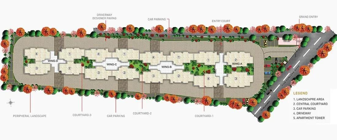 Purva Somerset House apartments master plan
