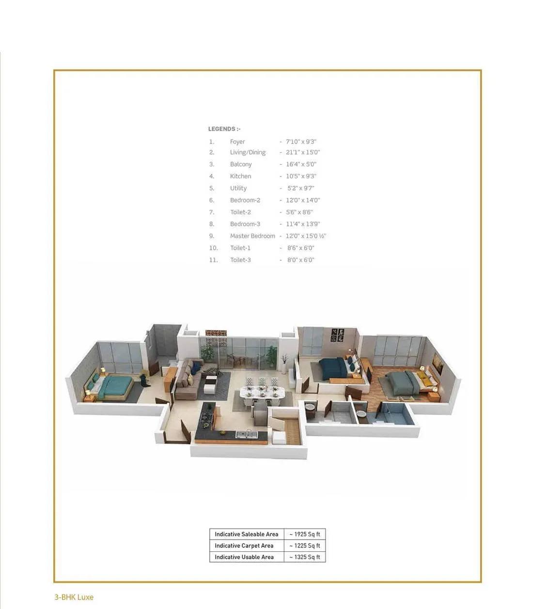 Purva Somerset House apartments floor plan