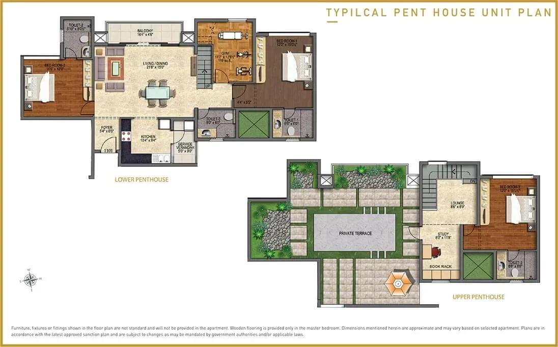 Purva Somerset House apartments floor plan