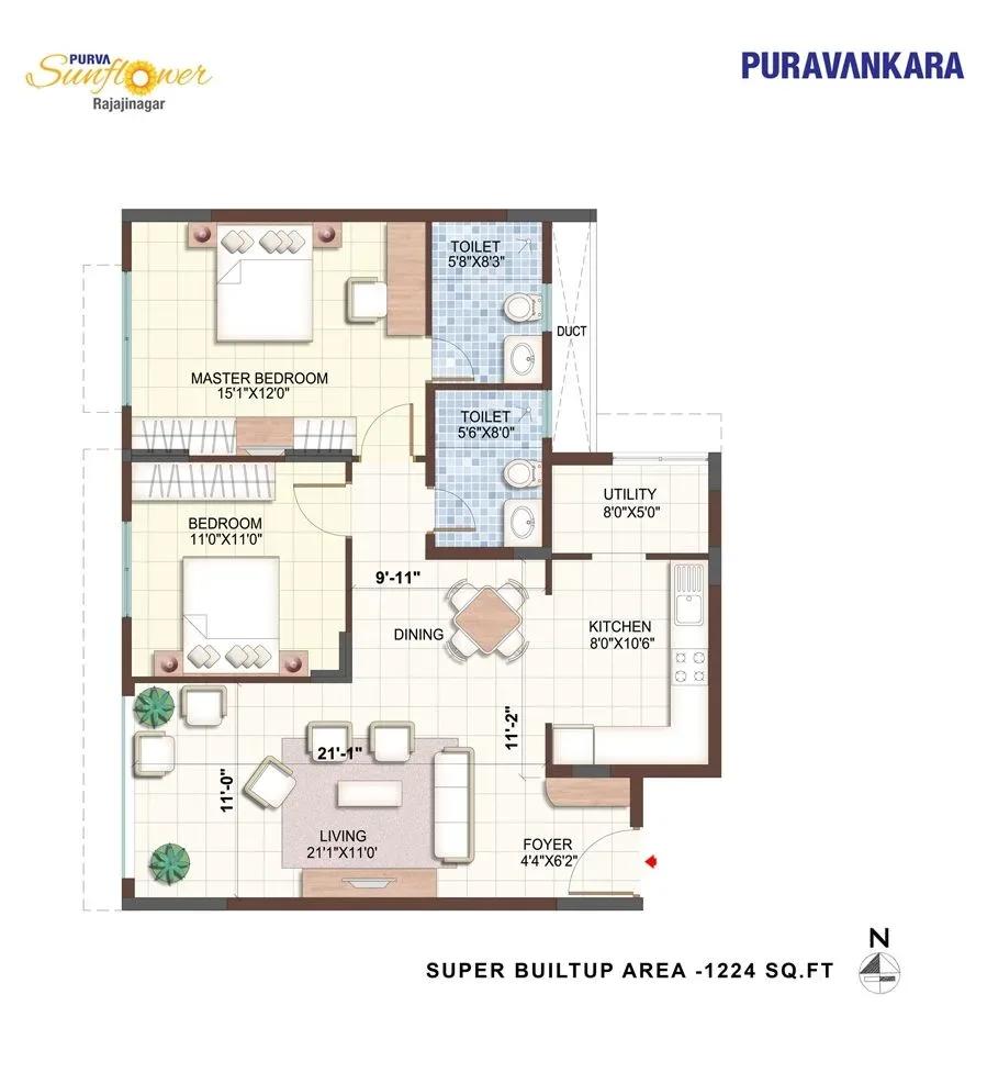 Purva Sunflower apartments