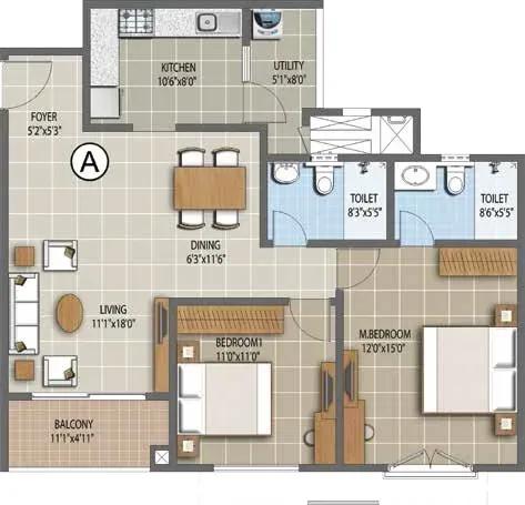Purva Waves apartments