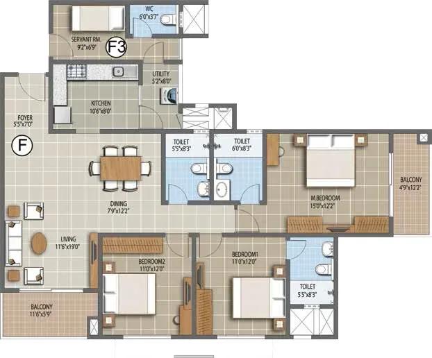 Purva Waves apartments