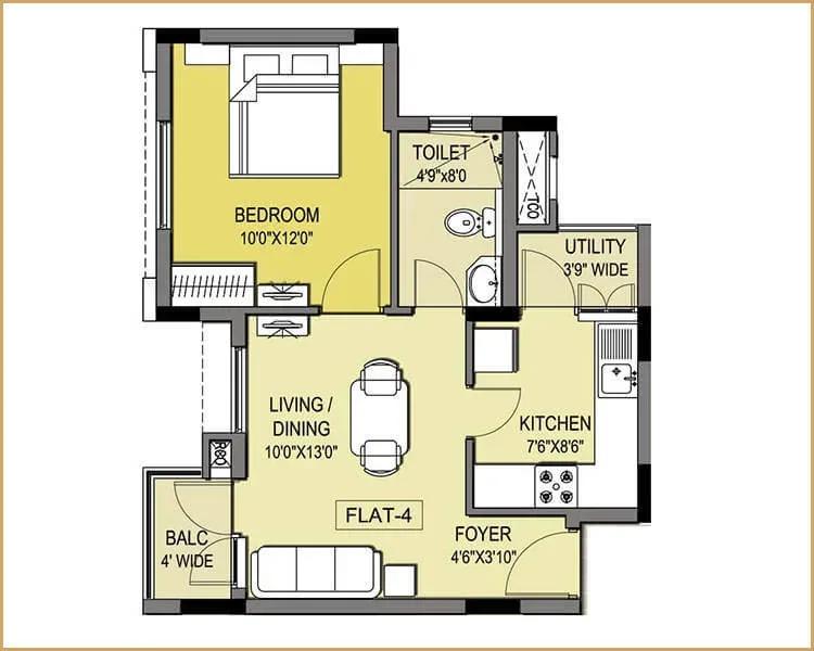 Purva Windermere apartments floor plan