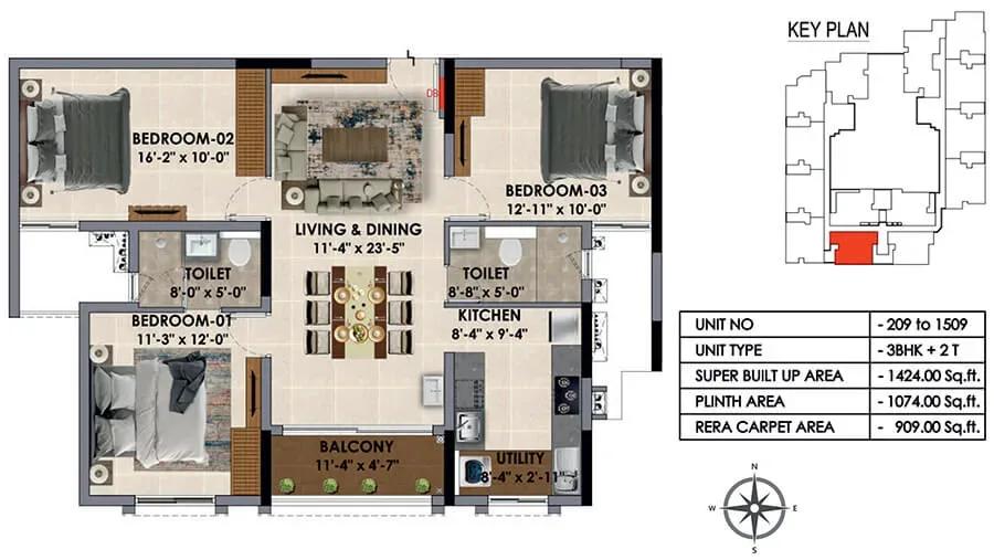Radiance Majestic apartments