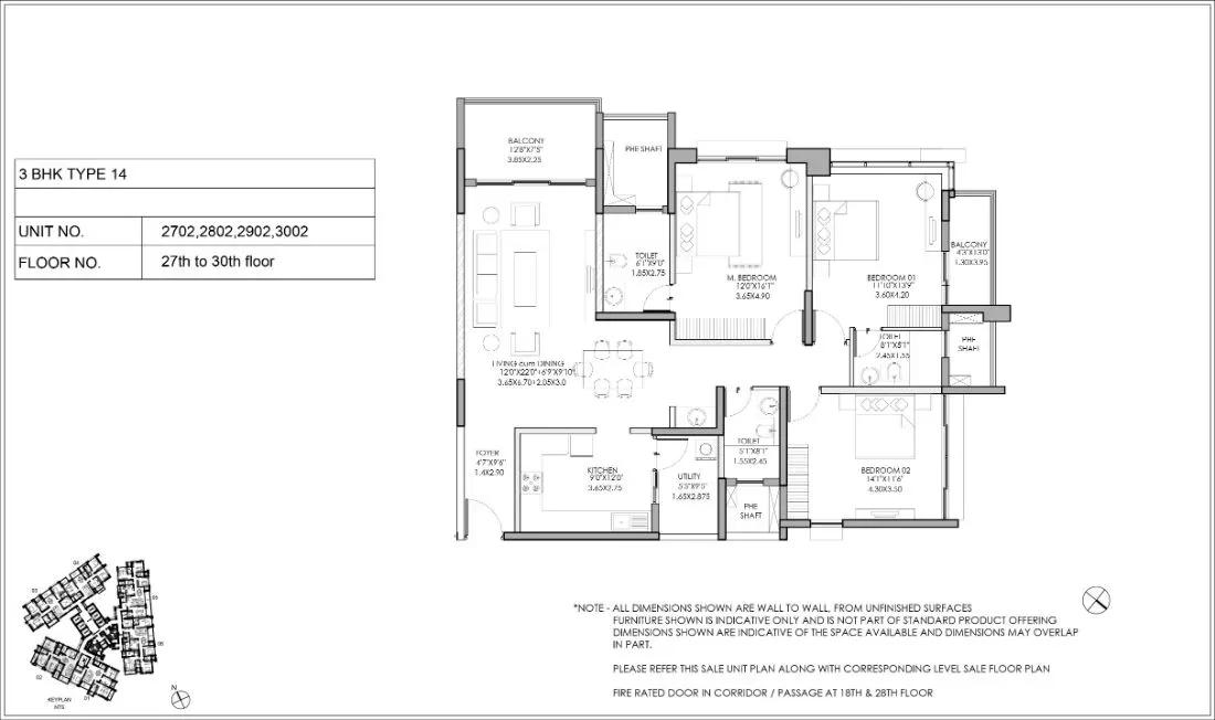 Shapoorji Pallonji ParkWest apartments floor plan