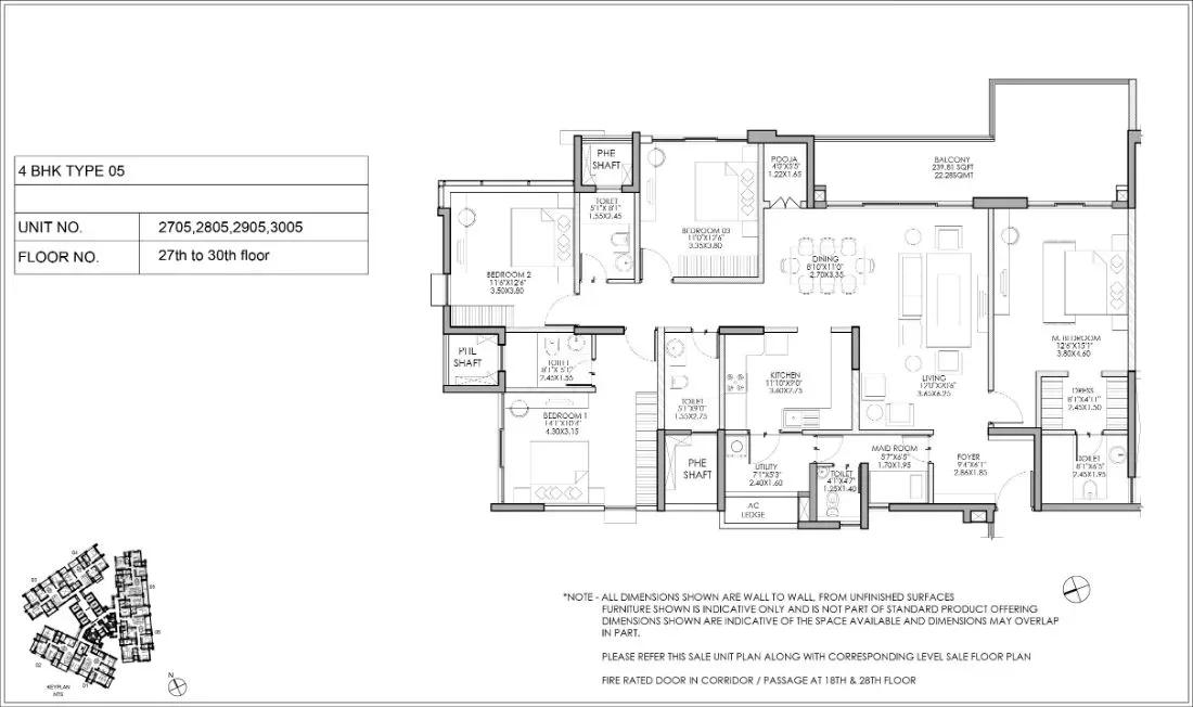 Shapoorji Pallonji ParkWest apartments floor plan