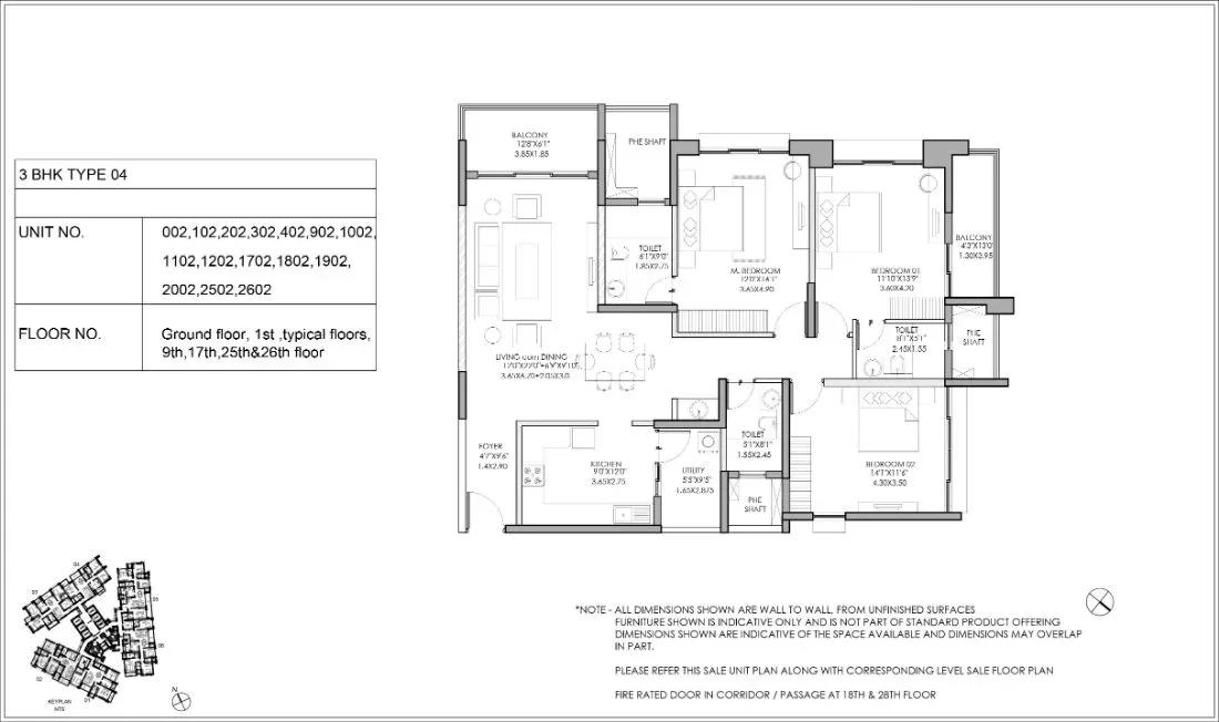Shapoorji Pallonji ParkWest apartments floor plan