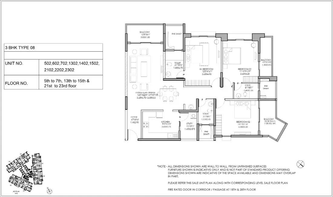 Shapoorji Pallonji ParkWest apartments floor plan