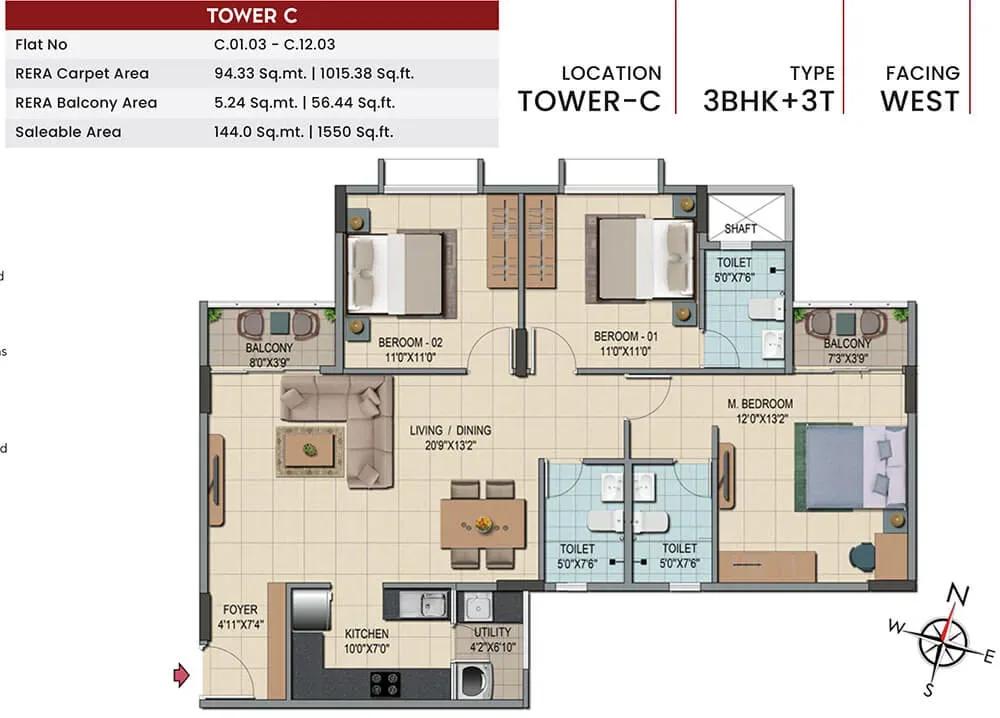 Shriram Codename Smash Hit apartments