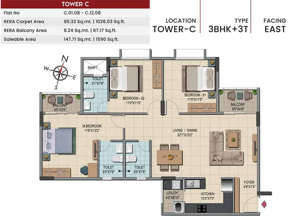 Shriram Codename Smash Hit apartments