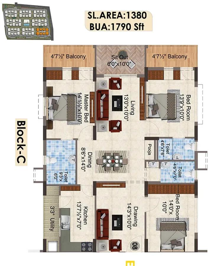 SNR The Elite apartments