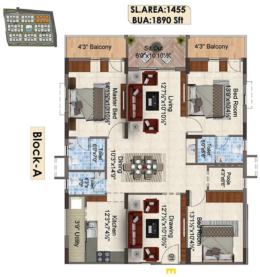 SNR The Elite apartments