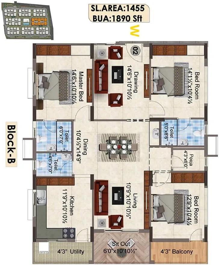 SNR The Elite apartments