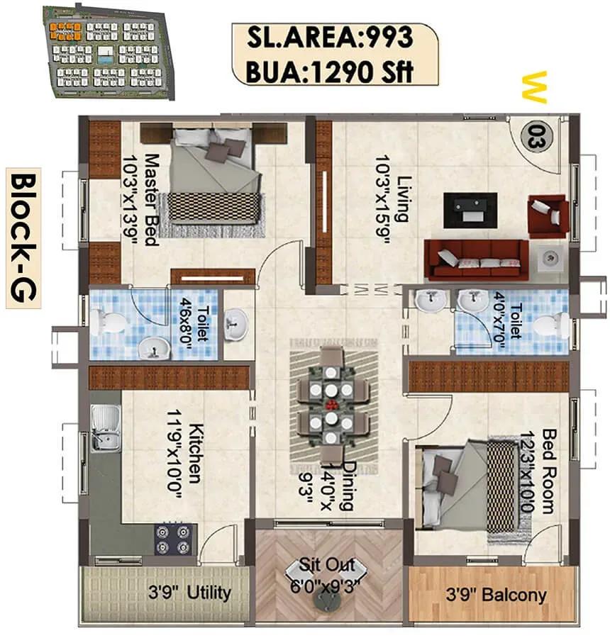 SNR The Elite apartments
