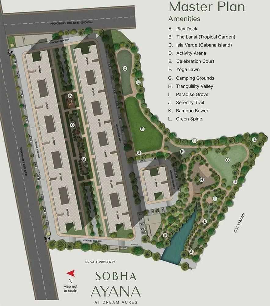 Sobha Dream Acres Ayana apartments master plan
