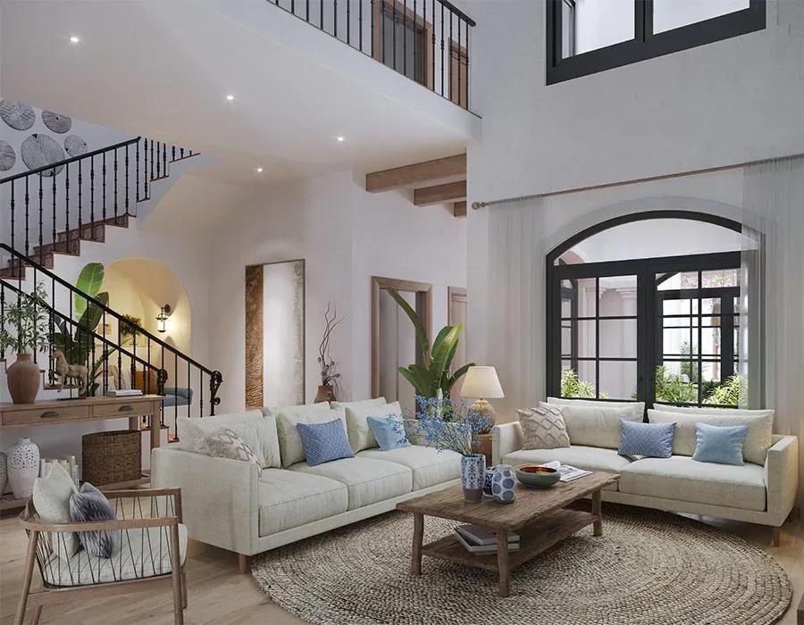 Sobha Galera Luxury Villas villas double-height living room