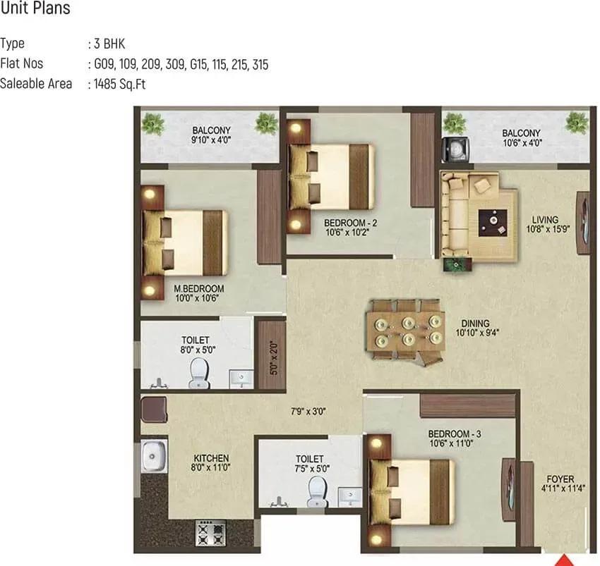 Sowparnika Pragati apartments