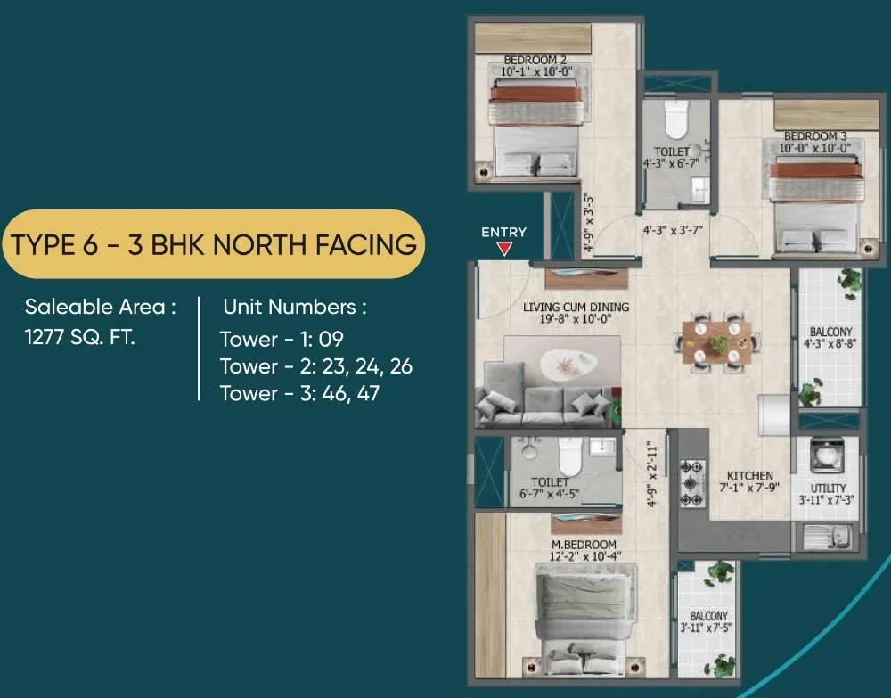 Sowparnika Rhythm of Rain apartments
