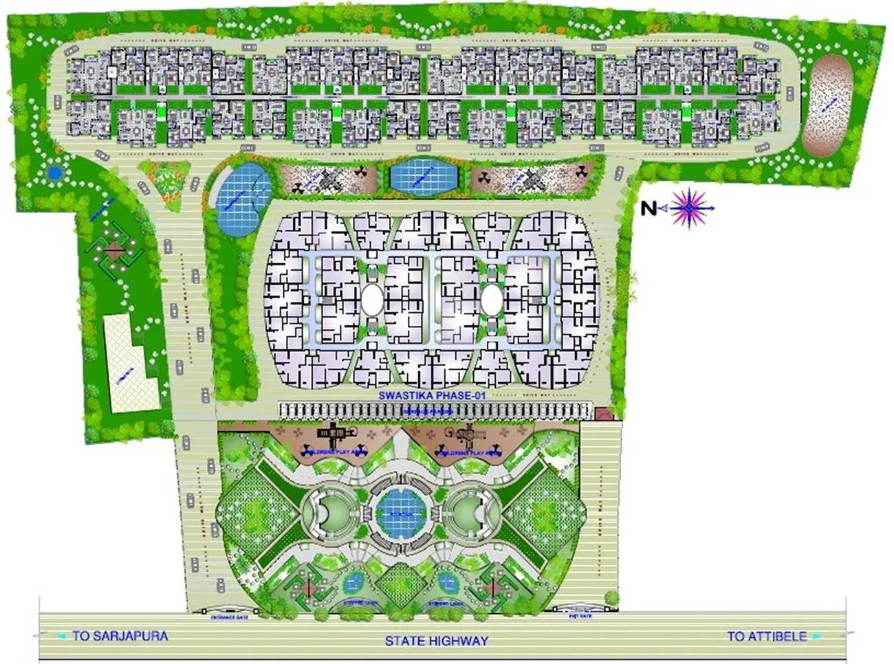 Sowparnika Swastika apartments master plan