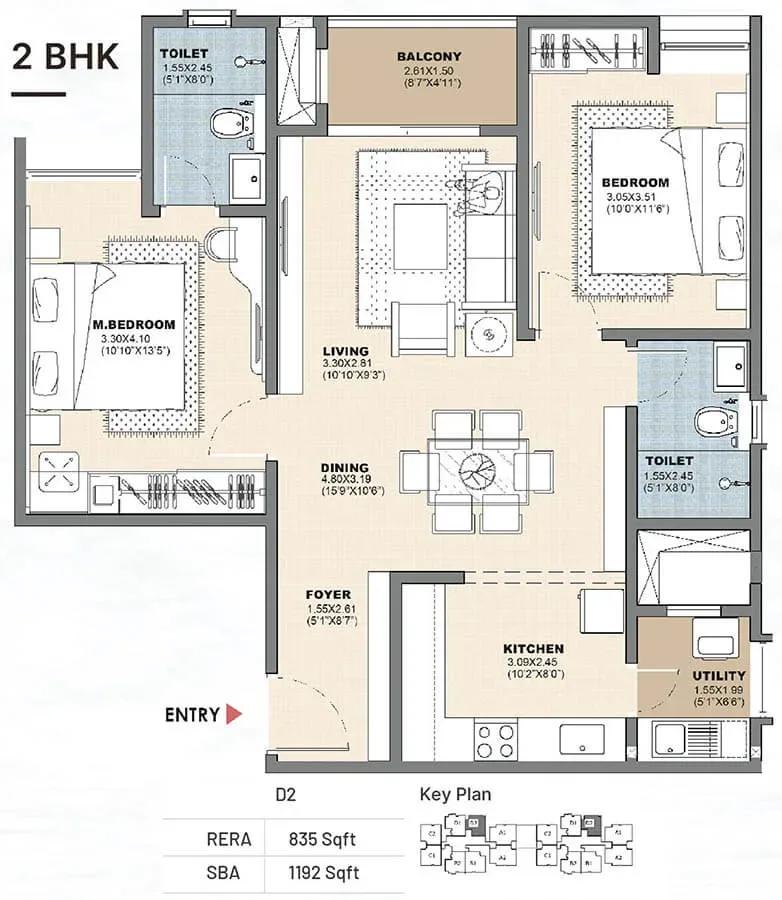 Vajram Newtown 2.0 apartments