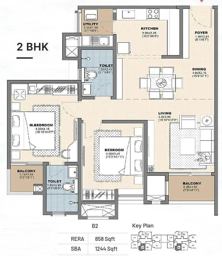 Vajram Newtown 2.0 apartments