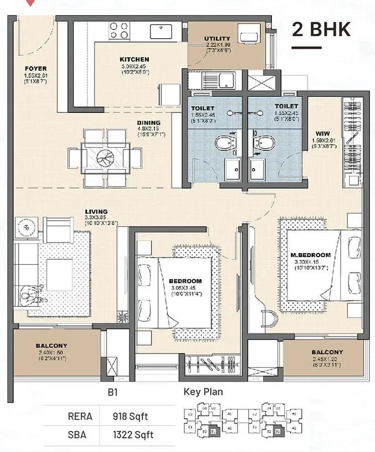 Vajram Newtown 2.0 apartments