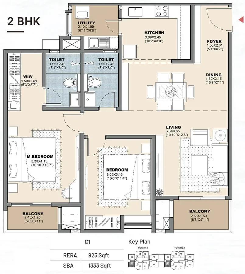 Vajram Newtown 2.0 apartments