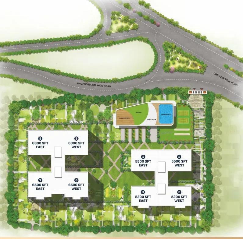 Vamsiram Newmark apartments master plan