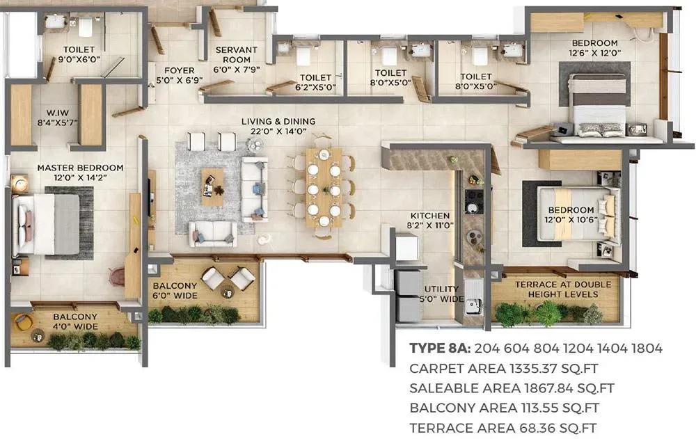 VBHC Aurora apartments floor plan