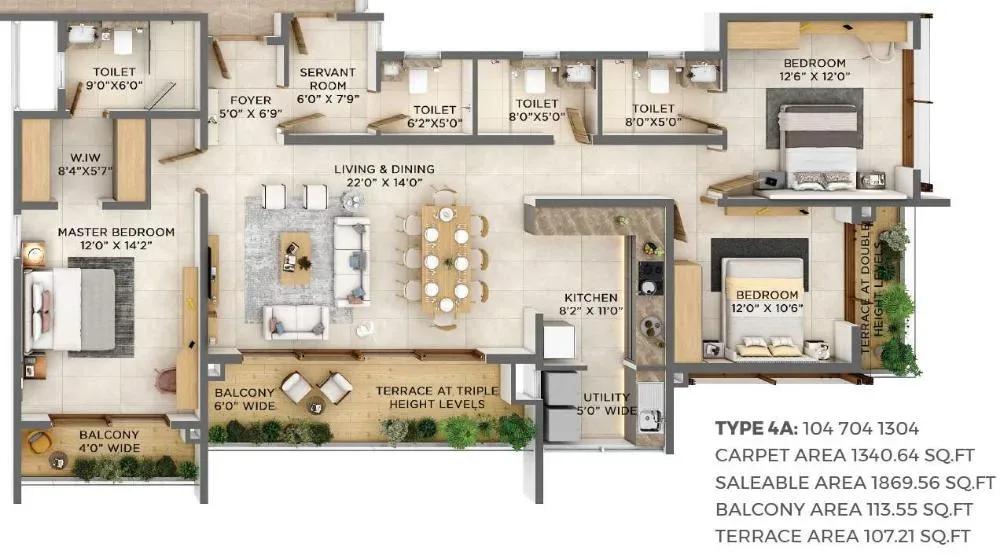VBHC Aurora apartments floor plan