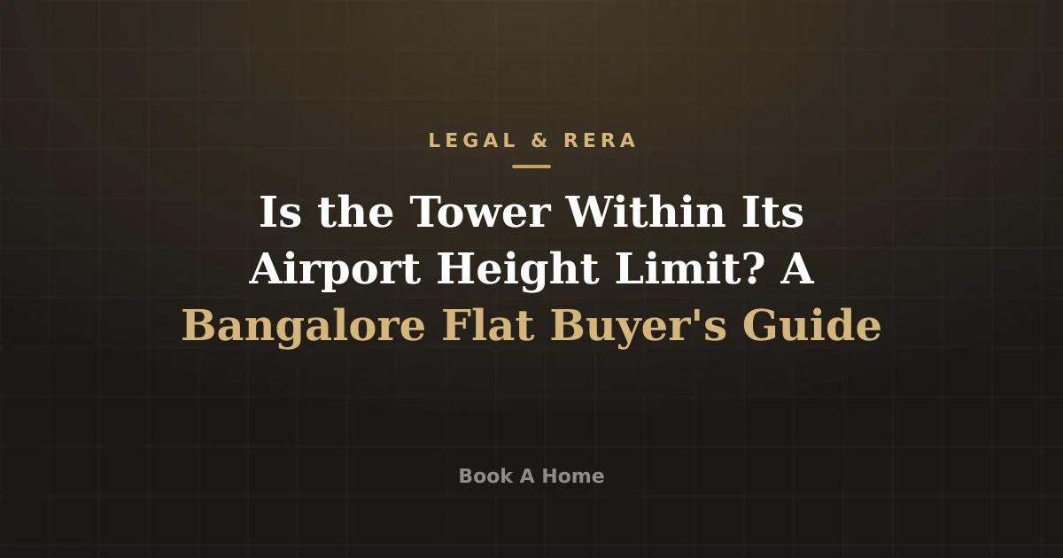 Is the Tower Within Its Airport Height Limit? A Bangalore Flat Buyer's Guide