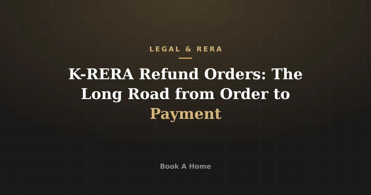 K-RERA Refund Orders: The Long Road from Order to Payment