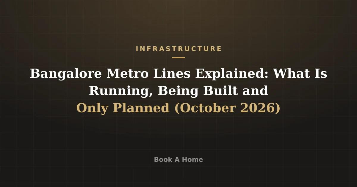 Bangalore Metro Lines Explained: What Is Running, Being Built and Only Planned (October 2026)