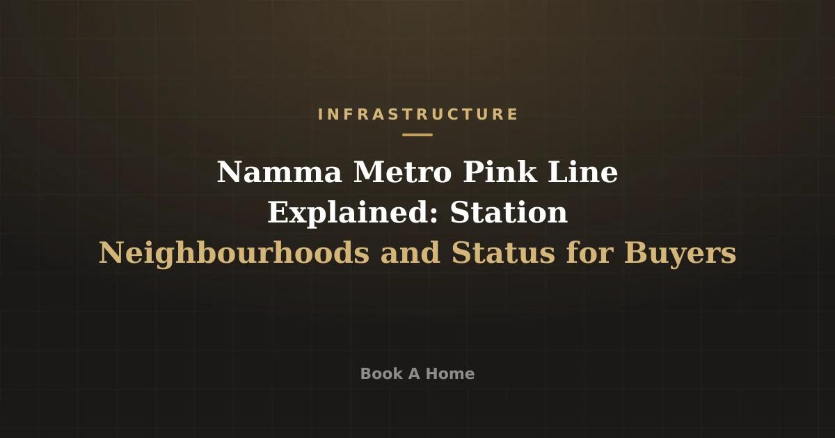 Namma Metro Pink Line Explained: Station Neighbourhoods and Status for Buyers