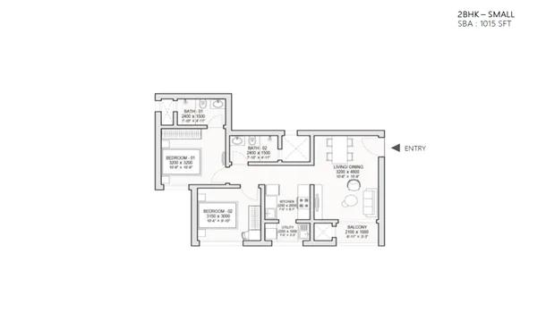 Sobha One World floor plan