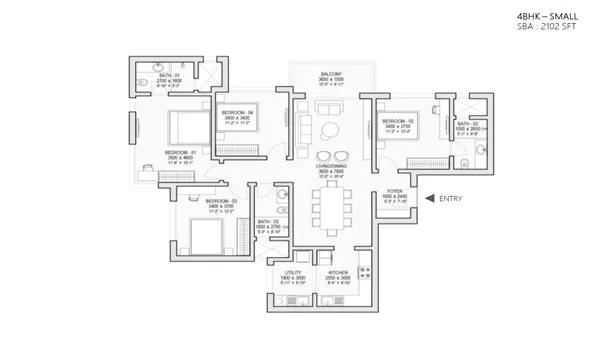 Sobha One World floor plan